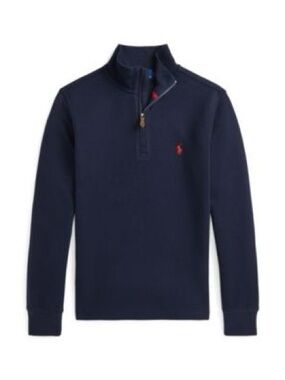 Polo Ralph Lauren Men’s Estate Rib Quarter-Zip Pullover XL navy blue preppy